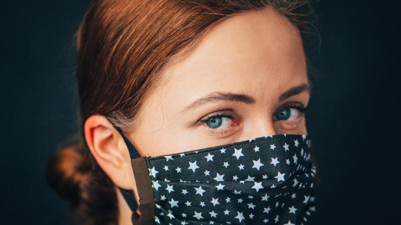 woman in mask