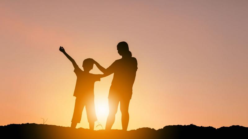 Family silhouette 